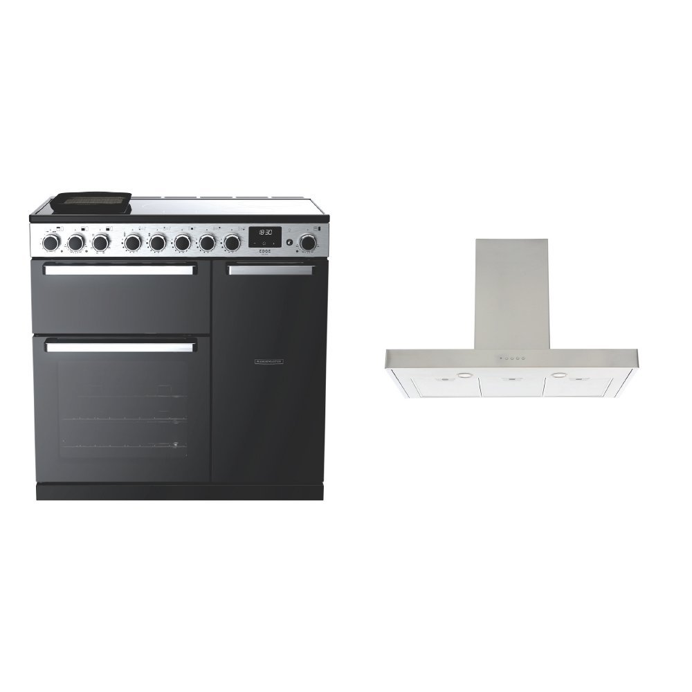 Rangemaster Edge Deluxe Induction Range Cooker & Hood Pack
