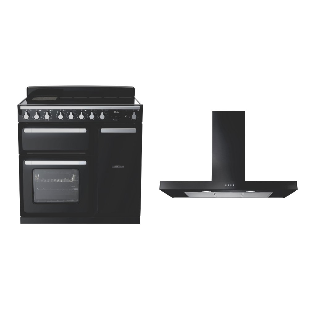 Rangemaster Estel Deluxe Induction Range Cooker & Hood Pack