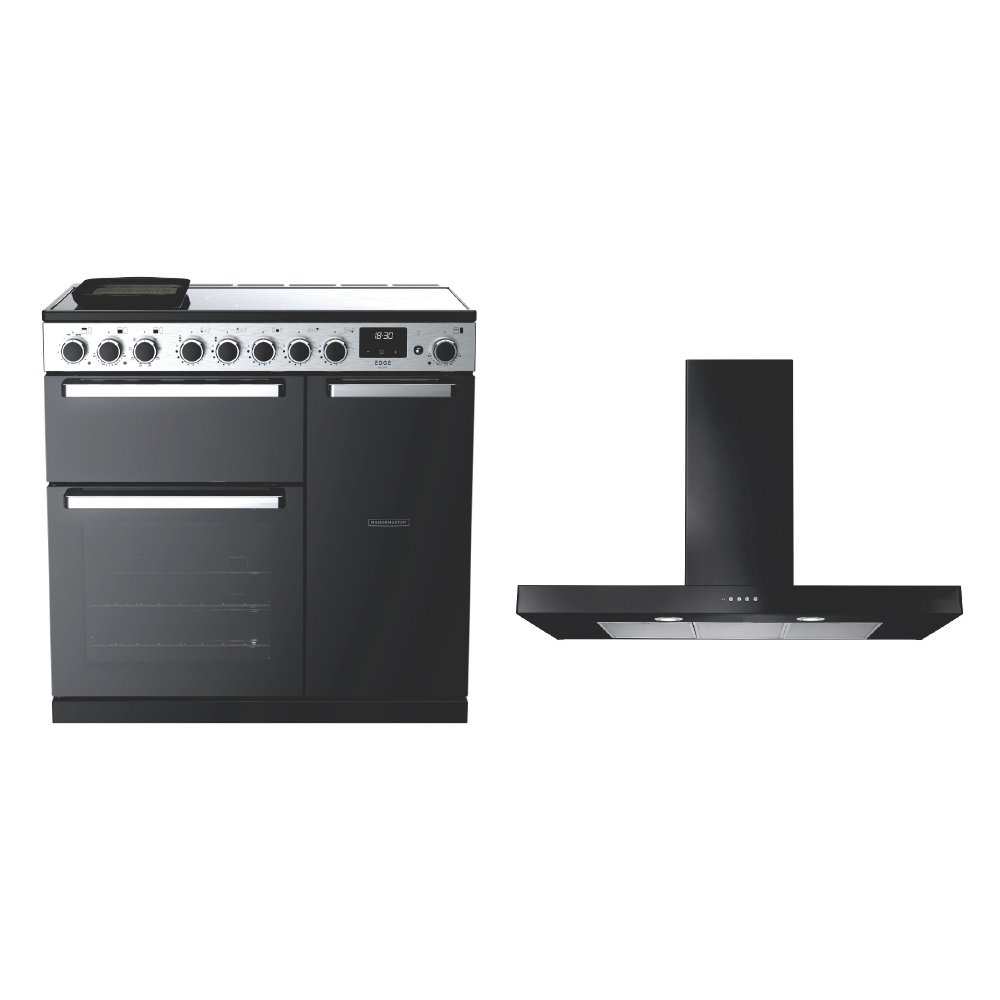 Rangemaster Edge Deluxe Induction Range Cooker & Hood Pack