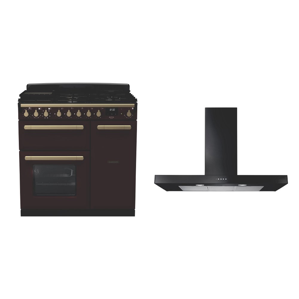 Rangemaster Estel Deluxe Dual Fuel Range Cooker & Hood Pack