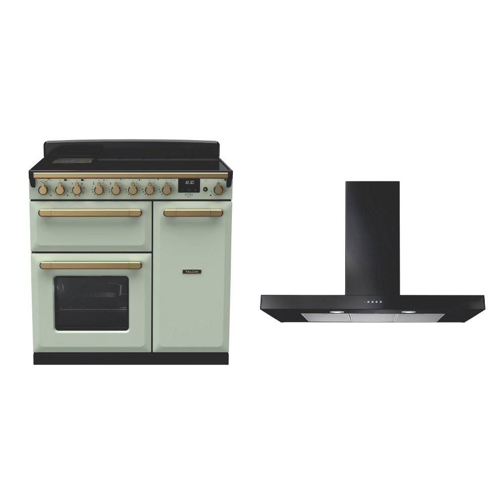 Rangemaster Estel Deluxe Induction Range Cooker & Hood Pack