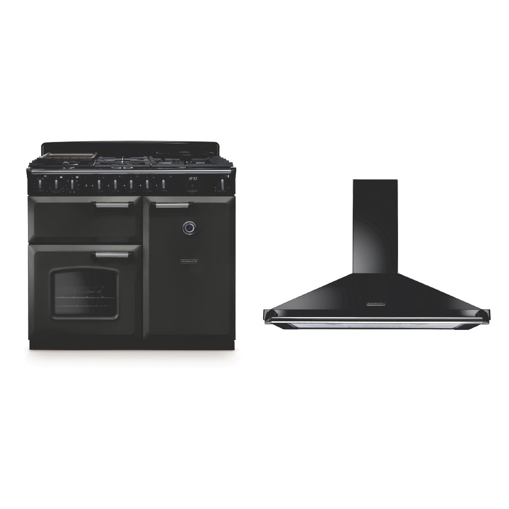 Rangemaster Classic Deluxe Dual Fuel Range Cooker & Hood Pack