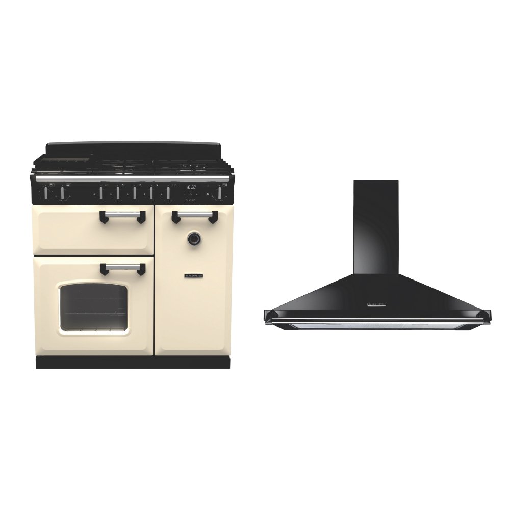 Rangemaster Classic Dual Fuel Range Cooker & Hood Pack
