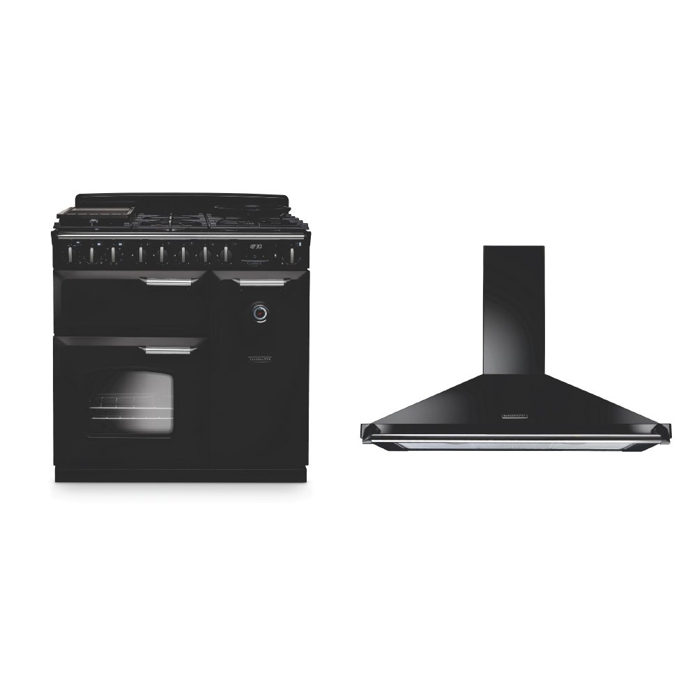 Rangemaster Classic Deluxe Dual Fuel Range Cooker & Hood Pack