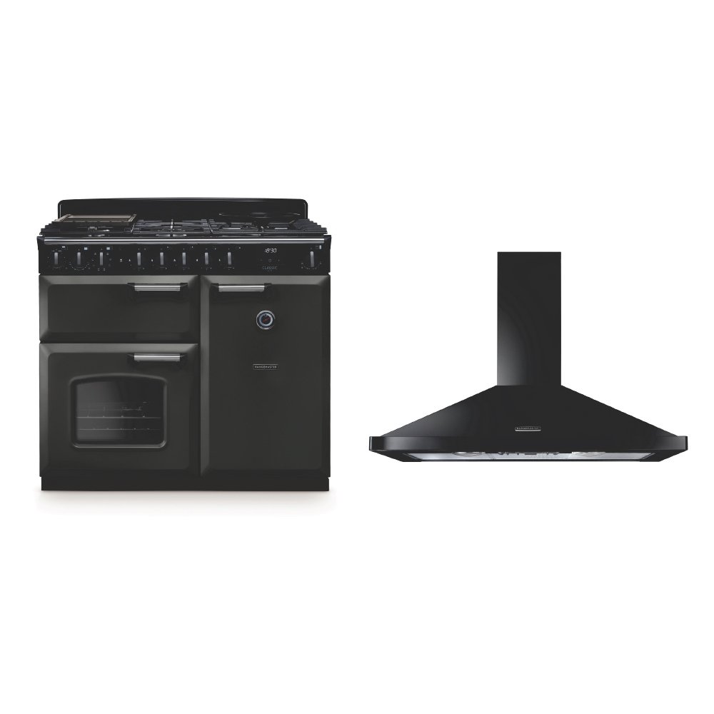 Rangemaster Classic Deluxe Dual Fuel Range Cooker & Hood Pack