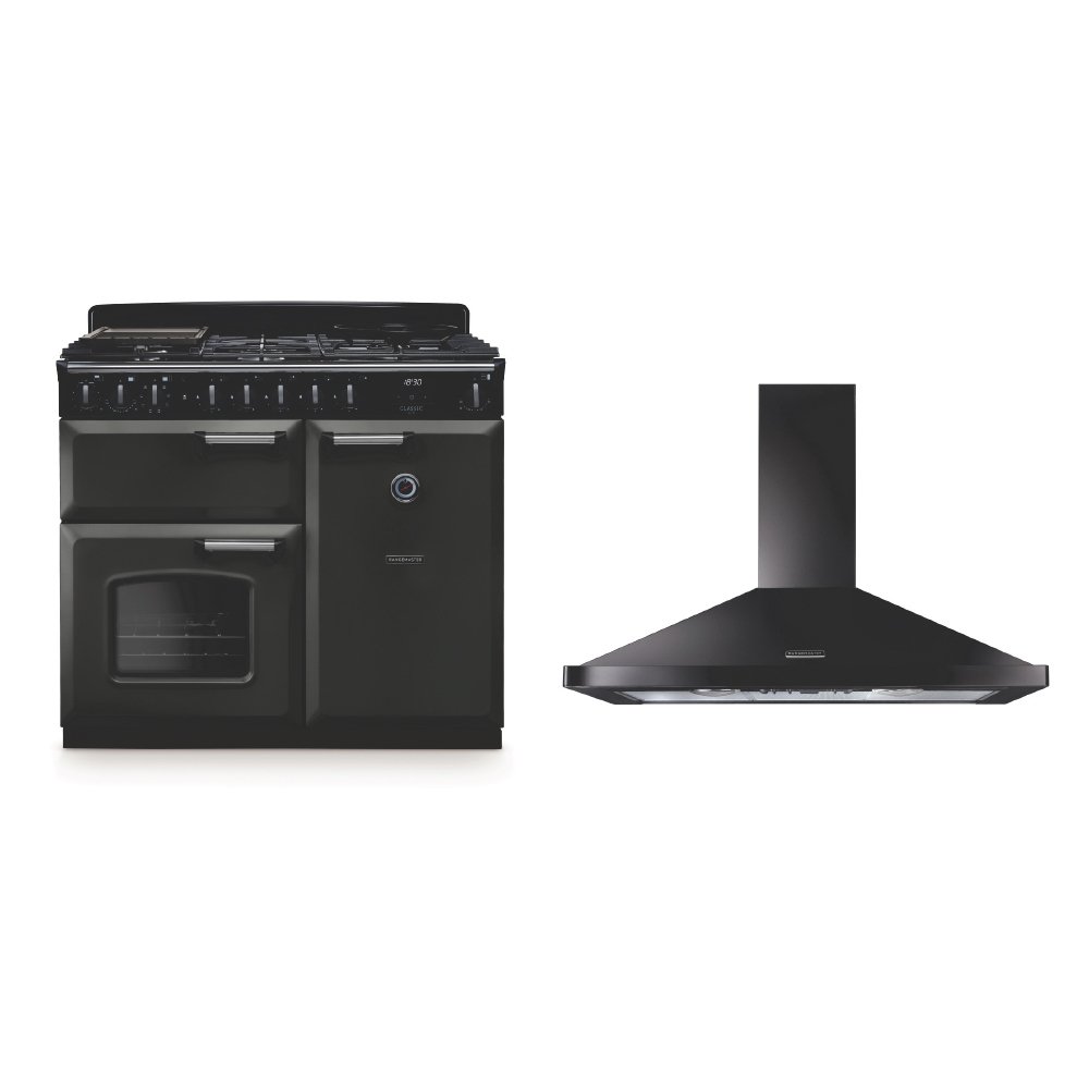 Rangemaster Classic Deluxe Dual Fuel Range Cooker & Hood Pack