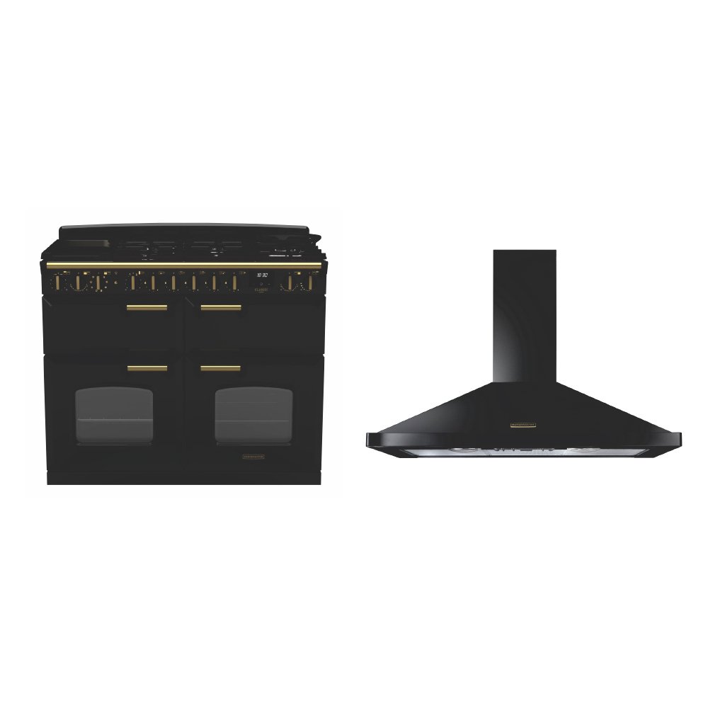 Rangemaster Classic Deluxe Dual Fuel Range Cooker & Hood Pack