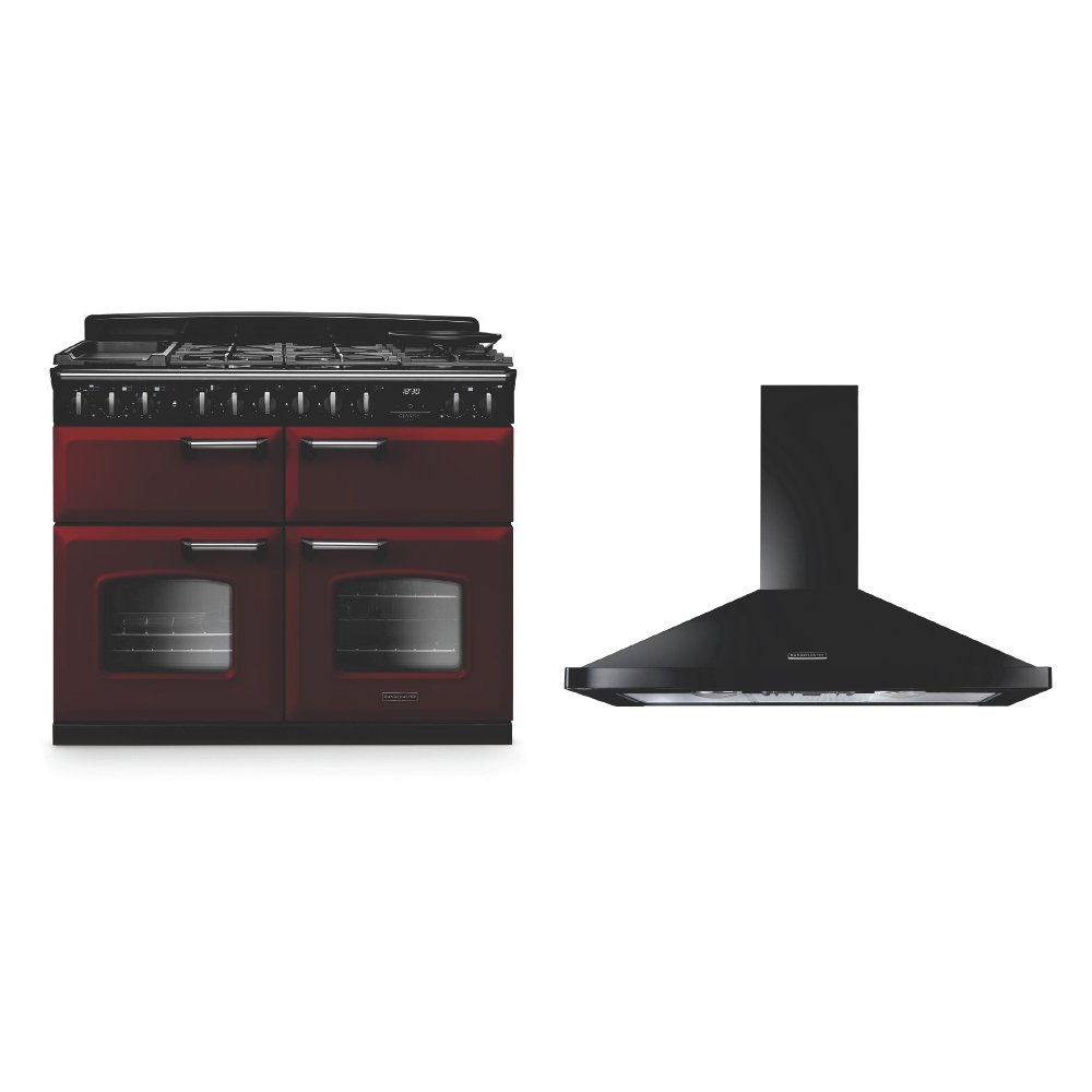 Rangemaster Classic Deluxe Dual Fuel Range Cooker & Hood Pack