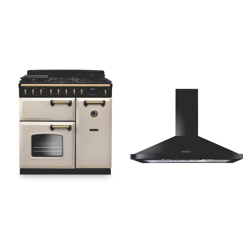 Rangemaster Classic Deluxe Dual Fuel Range Cooker & Hood Pack