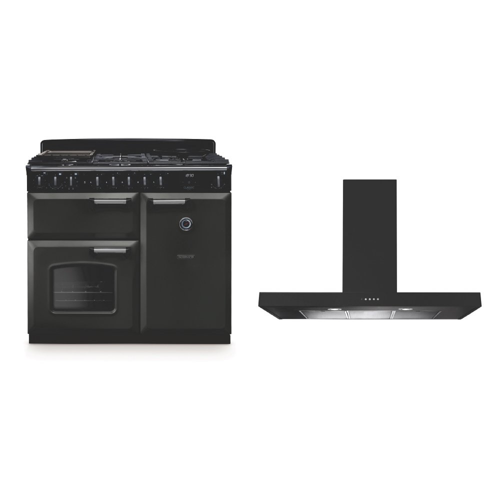 Rangemaster Classic Deluxe Dual Fuel Range Cooker & Hood Pack