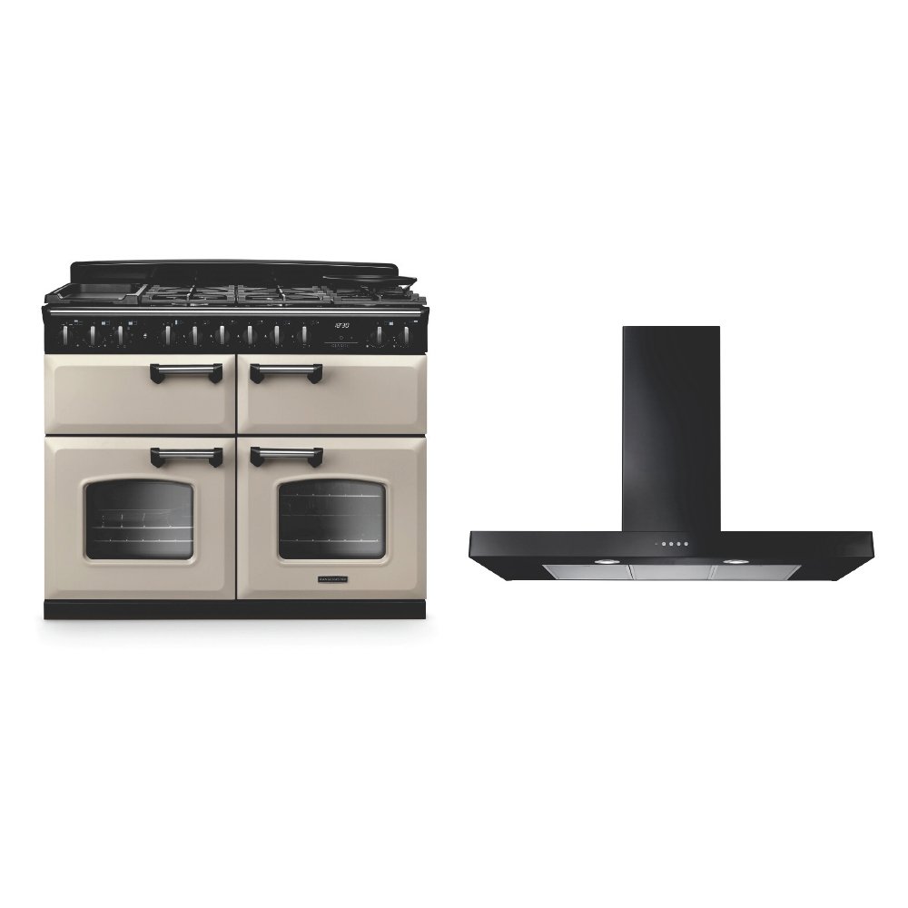 Rangemaster Classic Deluxe Dual Fuel Range Cooker & Hood Pack