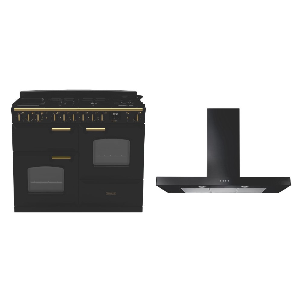 Rangemaster Classic Deluxe Dual Fuel Range Cooker & Hood Pack