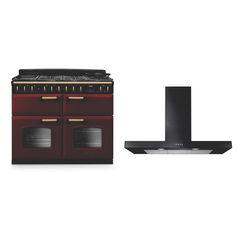 Rangemaster Classic Deluxe Dual Fuel Range Cooker & Hood Pack