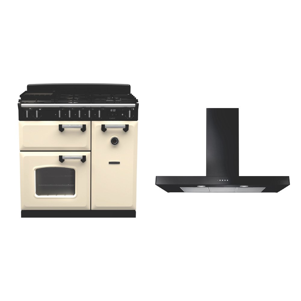 Rangemaster Classic Dual Fuel Range Cooker & Hood Pack