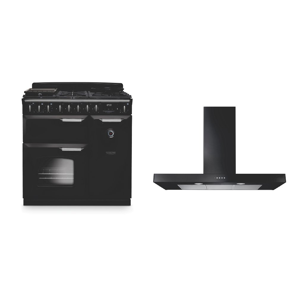 Rangemaster Classic Deluxe Dual Fuel Range Cooker & Hood Pack