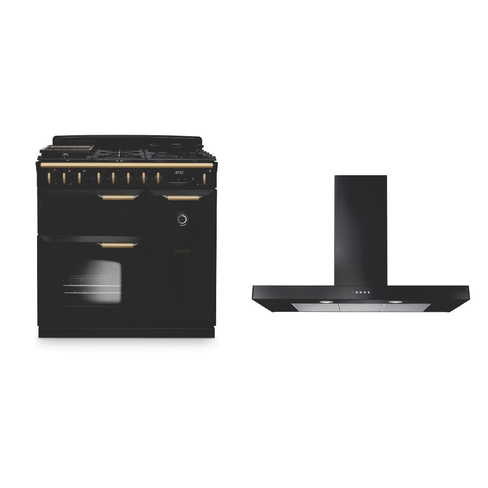 Rangemaster Classic Deluxe Dual Fuel Range Cooker & Hood Pack