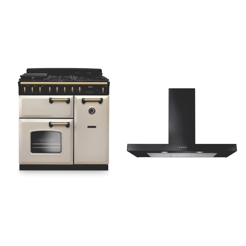 Rangemaster Classic Deluxe Dual Fuel Range Cooker & Hood Pack