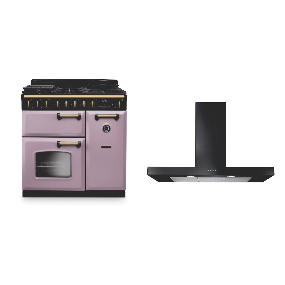 Rangemaster Classic Deluxe Dual Fuel Range Cooker & Hood Pack