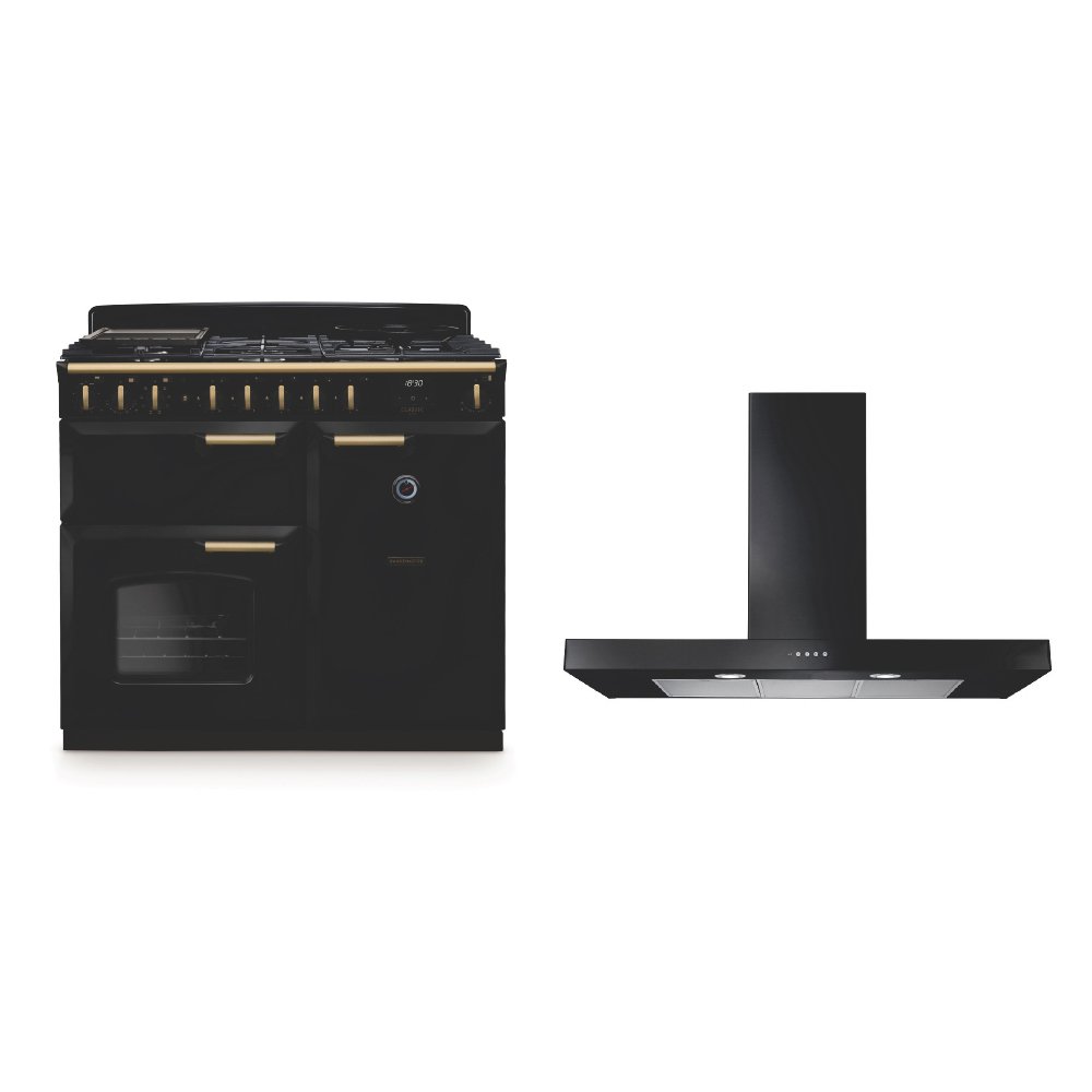 Rangemaster Classic Deluxe Dual Fuel Range Cooker & Hood Pack