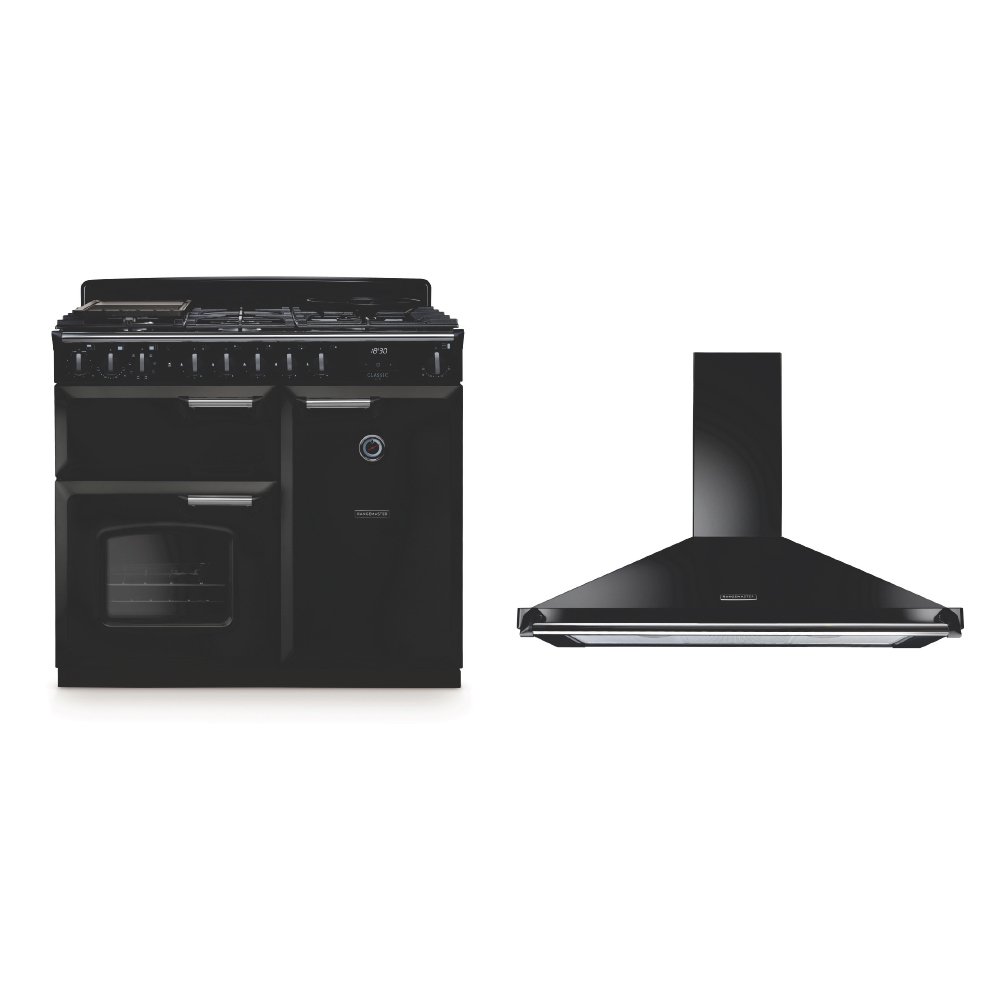 Rangemaster Classic Deluxe Dual Fuel Range Cooker & Hood Pack