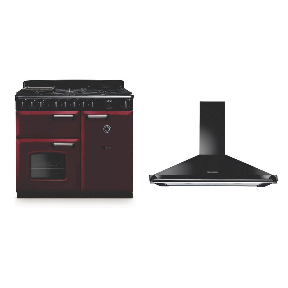 Rangemaster Classic Deluxe Dual Fuel Range Cooker & Hood Pack
