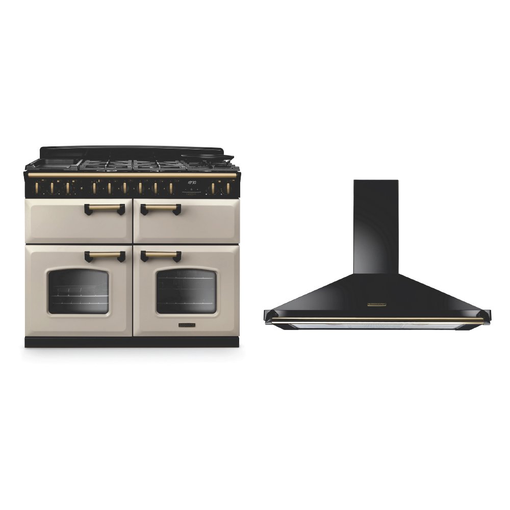 Rangemaster Classic Deluxe Dual Fuel Range Cooker & Hood Pack