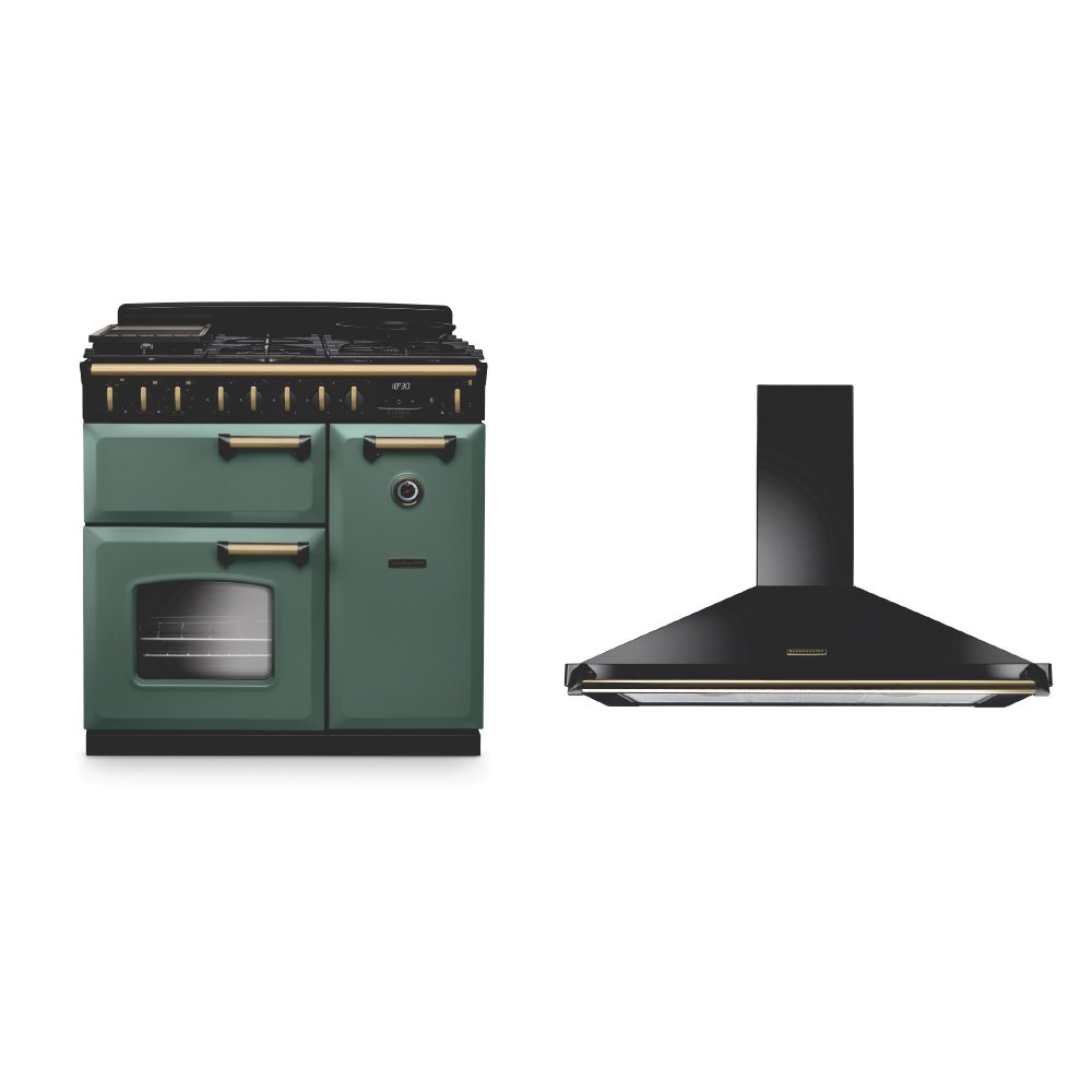 Rangemaster Classic Deluxe Dual Fuel Range Cooker & Hood Pack