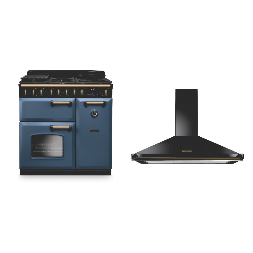 Rangemaster Classic Deluxe Dual Fuel Range Cooker & Hood Pack