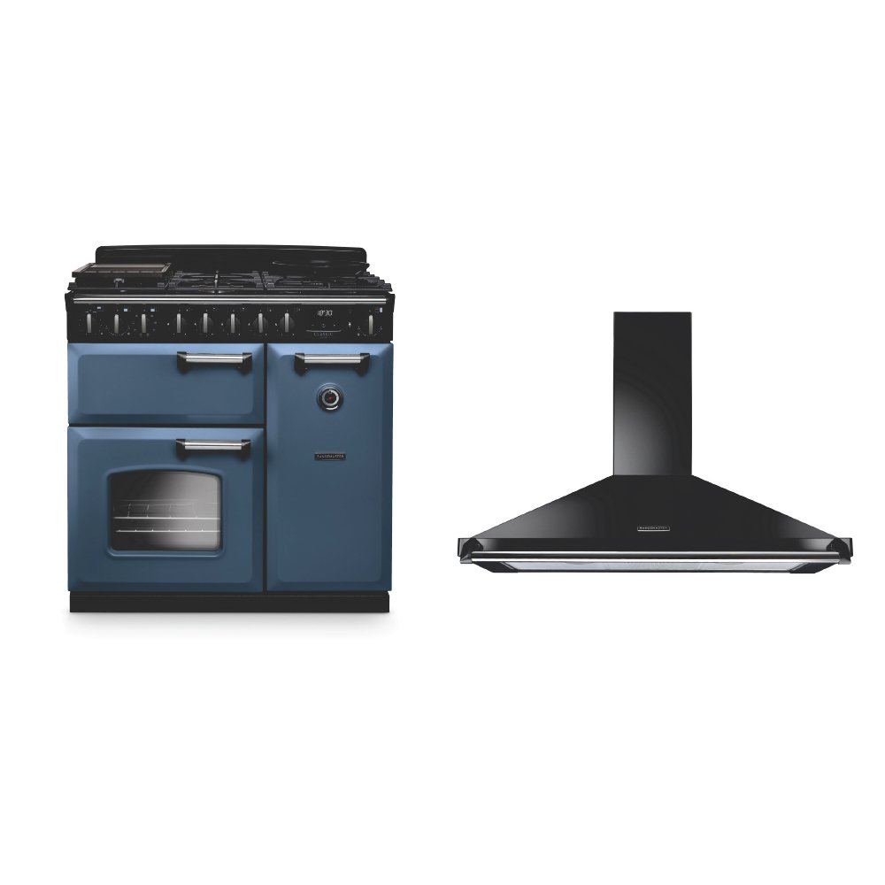Rangemaster Classic Deluxe Dual Fuel Range Cooker & Hood Pack