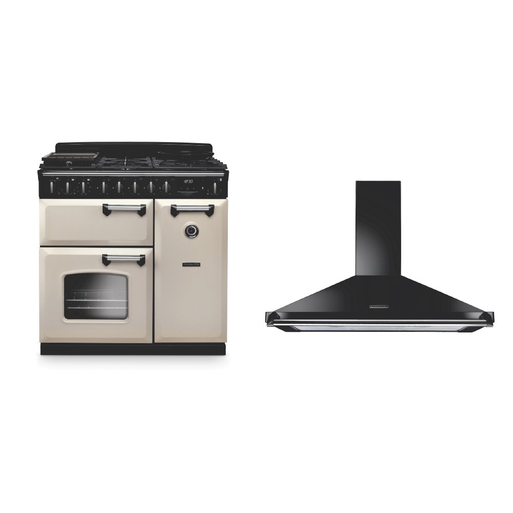 Rangemaster Classic Deluxe Dual Fuel Range Cooker & Hood Pack
