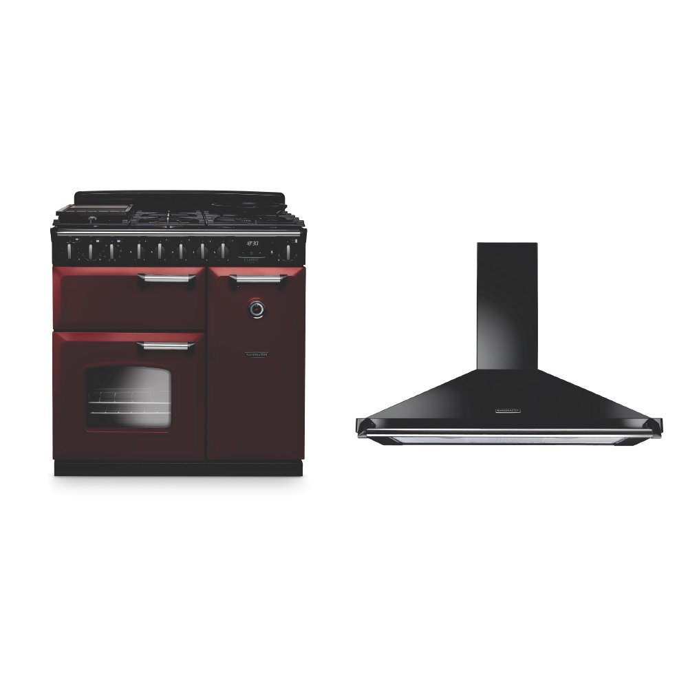 Rangemaster Classic Deluxe Dual Fuel Range Cooker & Hood Pack