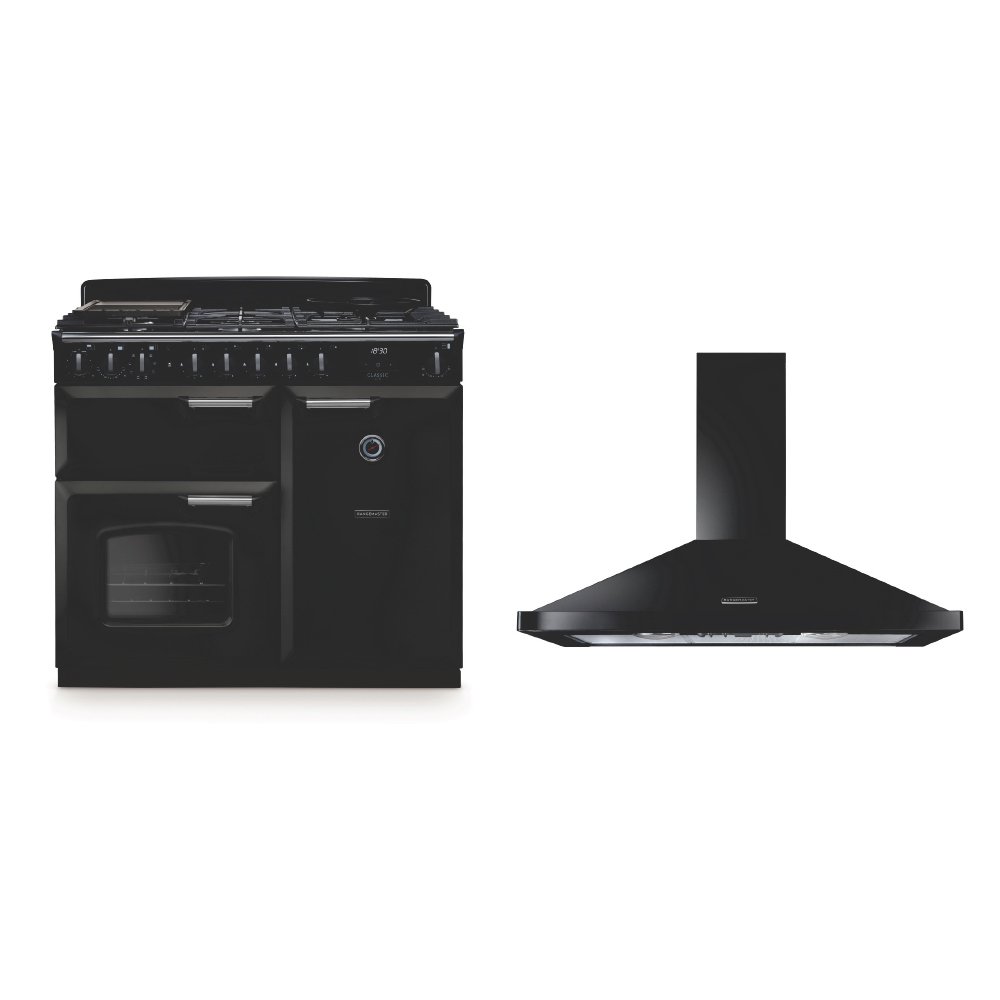Rangemaster Classic Deluxe Dual Fuel Range Cooker & Hood Pack