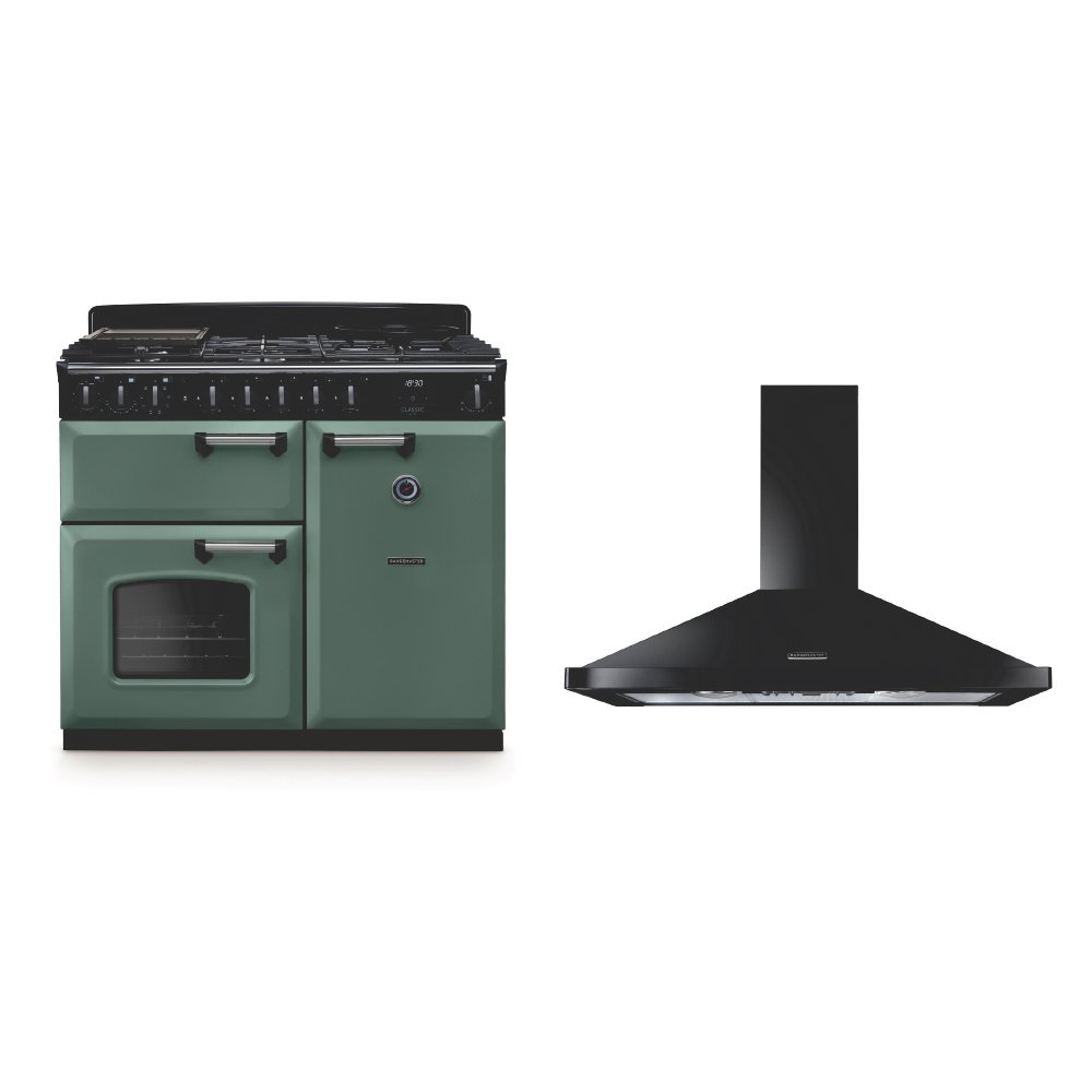 Rangemaster Classic Deluxe Dual Fuel Range Cooker & Hood Pack