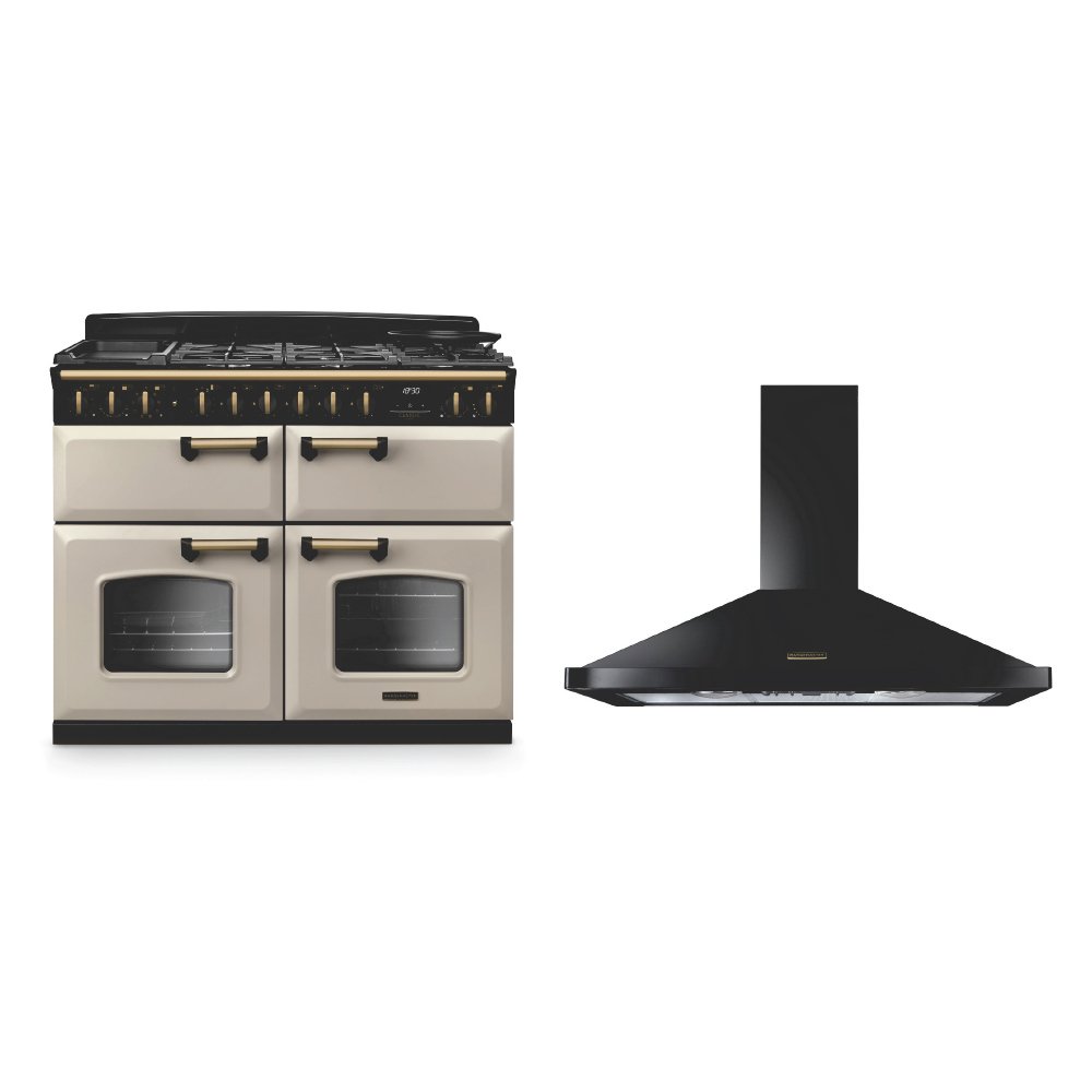 Rangemaster Classic Deluxe Dual Fuel Range Cooker & Hood Pack