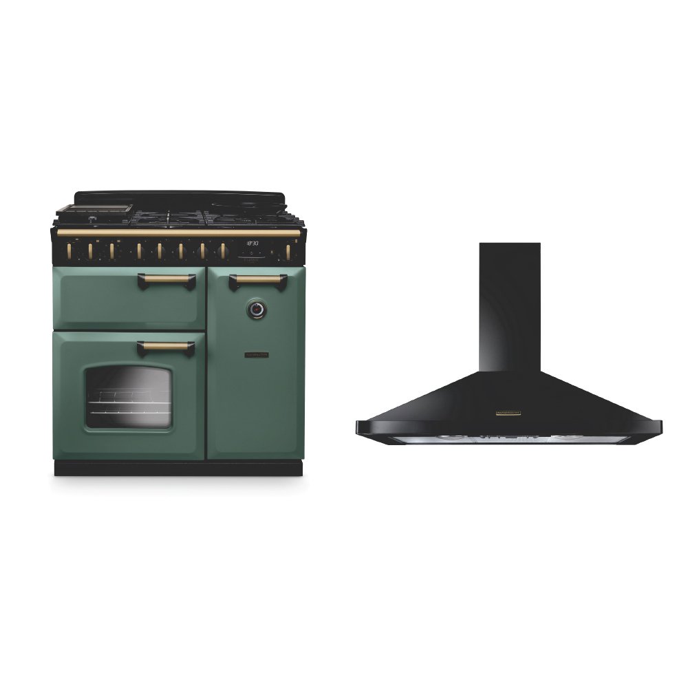 Rangemaster Classic Deluxe Dual Fuel Range Cooker & Hood Pack
