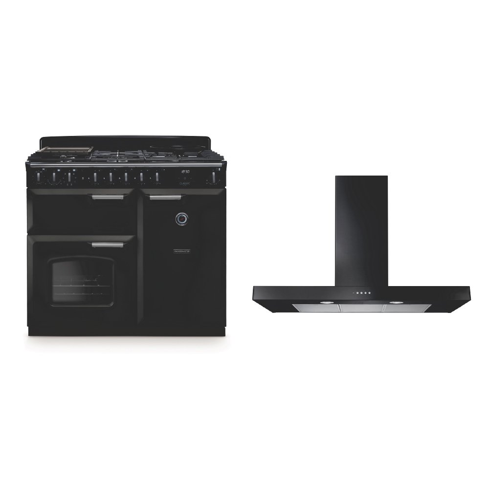 Rangemaster Classic Deluxe Dual Fuel Range Cooker & Hood Pack