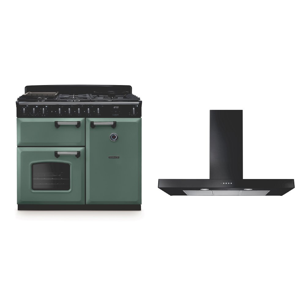 Rangemaster Classic Deluxe Dual Fuel Range Cooker & Hood Pack