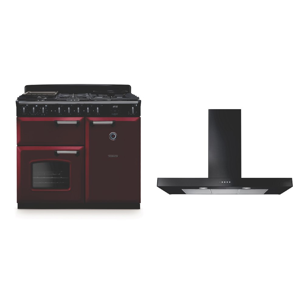 Rangemaster Classic Deluxe Dual Fuel Range Cooker & Hood Pack
