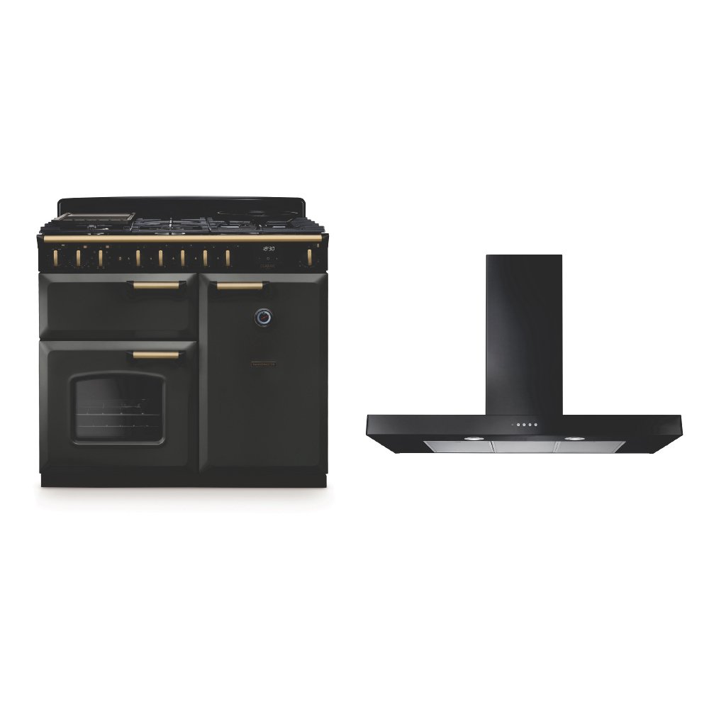 Rangemaster Classic Deluxe Dual Fuel Range Cooker & Hood Pack