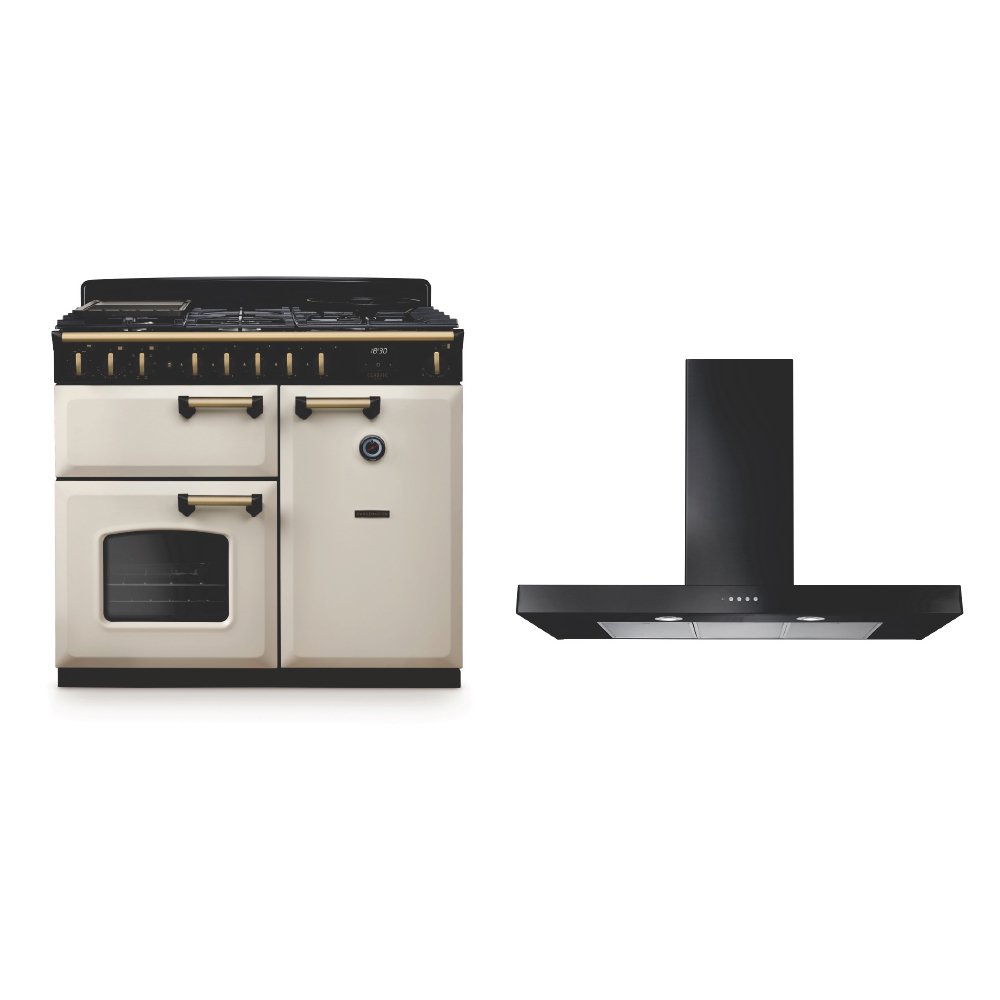 Rangemaster Classic Deluxe Dual Fuel Range Cooker & Hood Pack