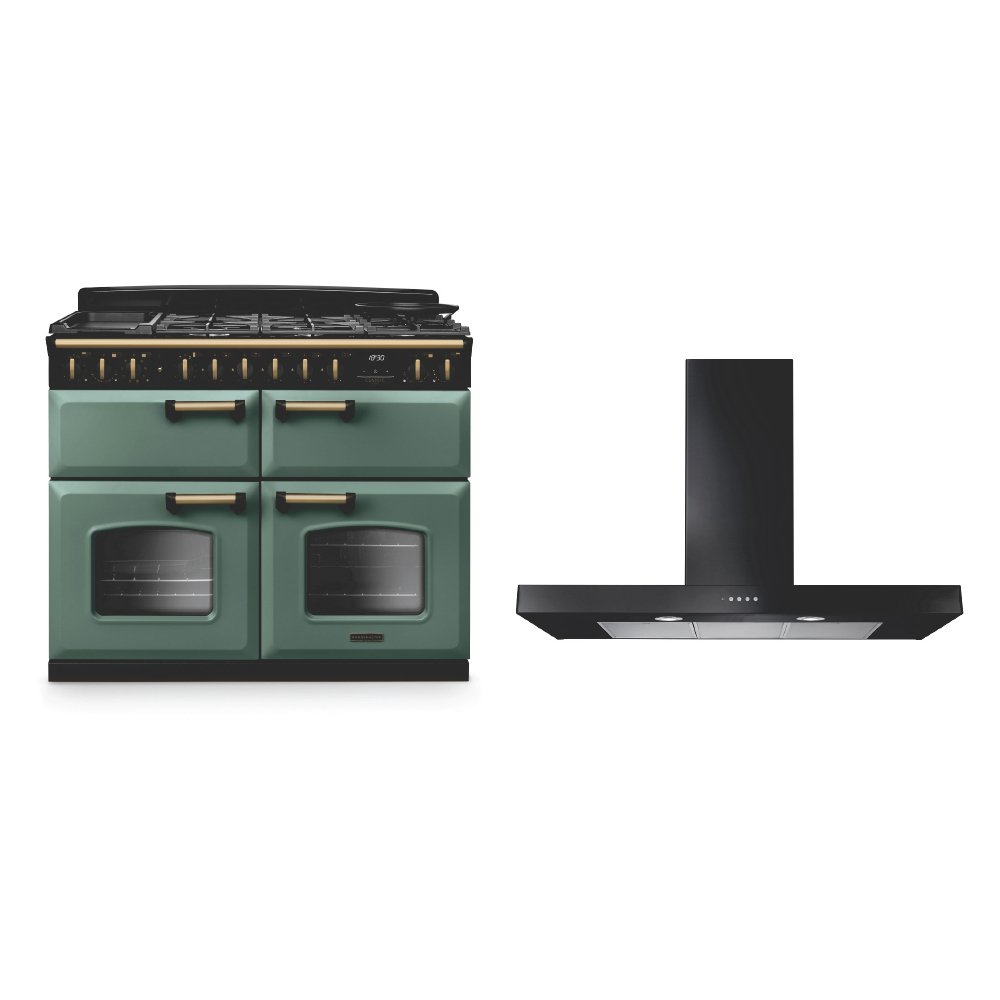 Rangemaster Classic Deluxe Dual Fuel Range Cooker & Hood Pack