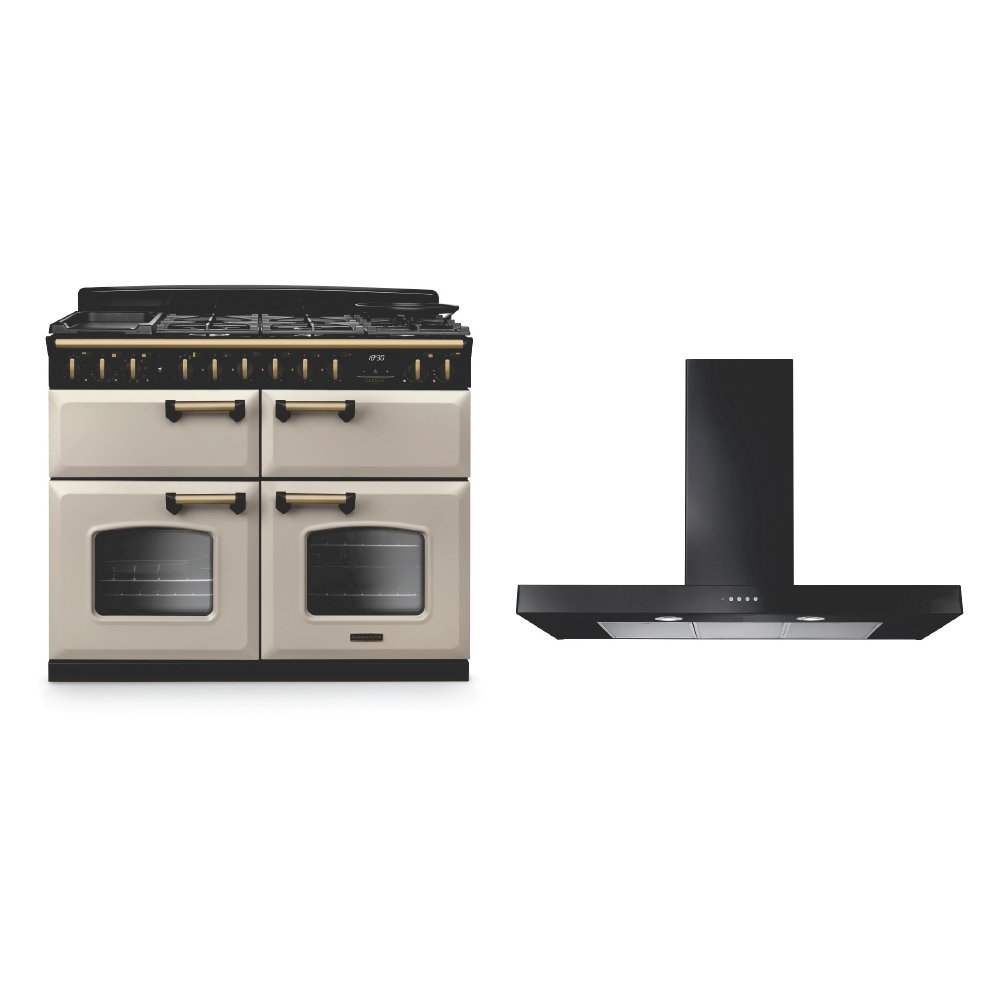 Rangemaster Classic Deluxe Dual Fuel Range Cooker & Hood Pack