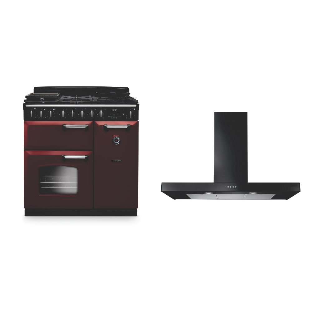 Rangemaster Classic Deluxe Dual Fuel Range Cooker & Hood Pack
