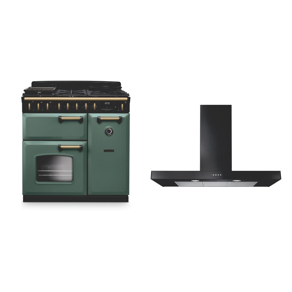 Rangemaster Classic Deluxe Dual Fuel Range Cooker & Hood Pack