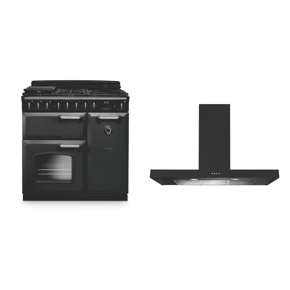Rangemaster Classic Deluxe Dual Fuel Range Cooker & Hood Pack