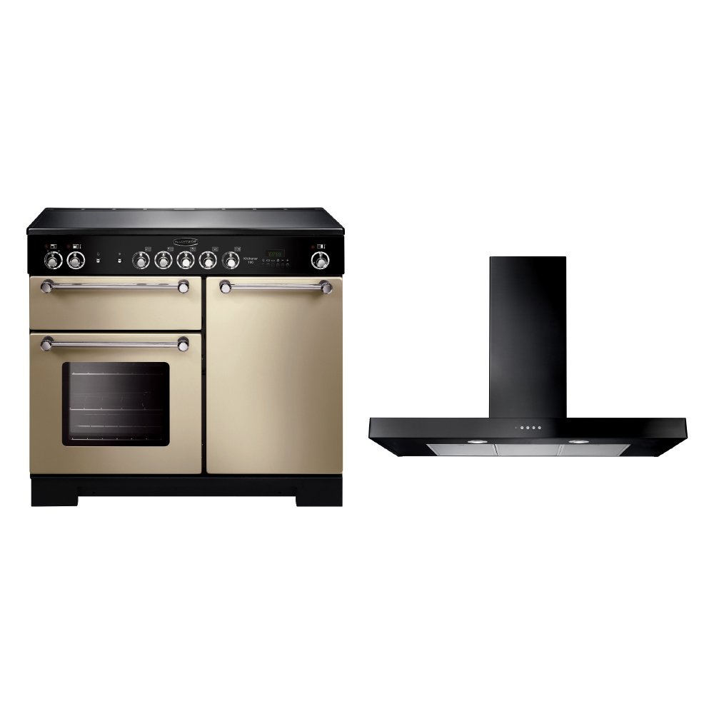 Rangemaster Kitchener Ceramic Range Cooker & Hood Pack