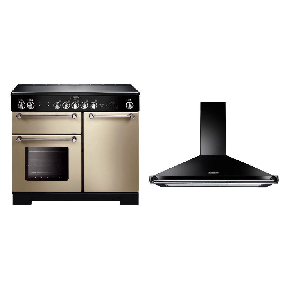 Rangemaster Kitchener Ceramic Range Cooker & Hood Pack