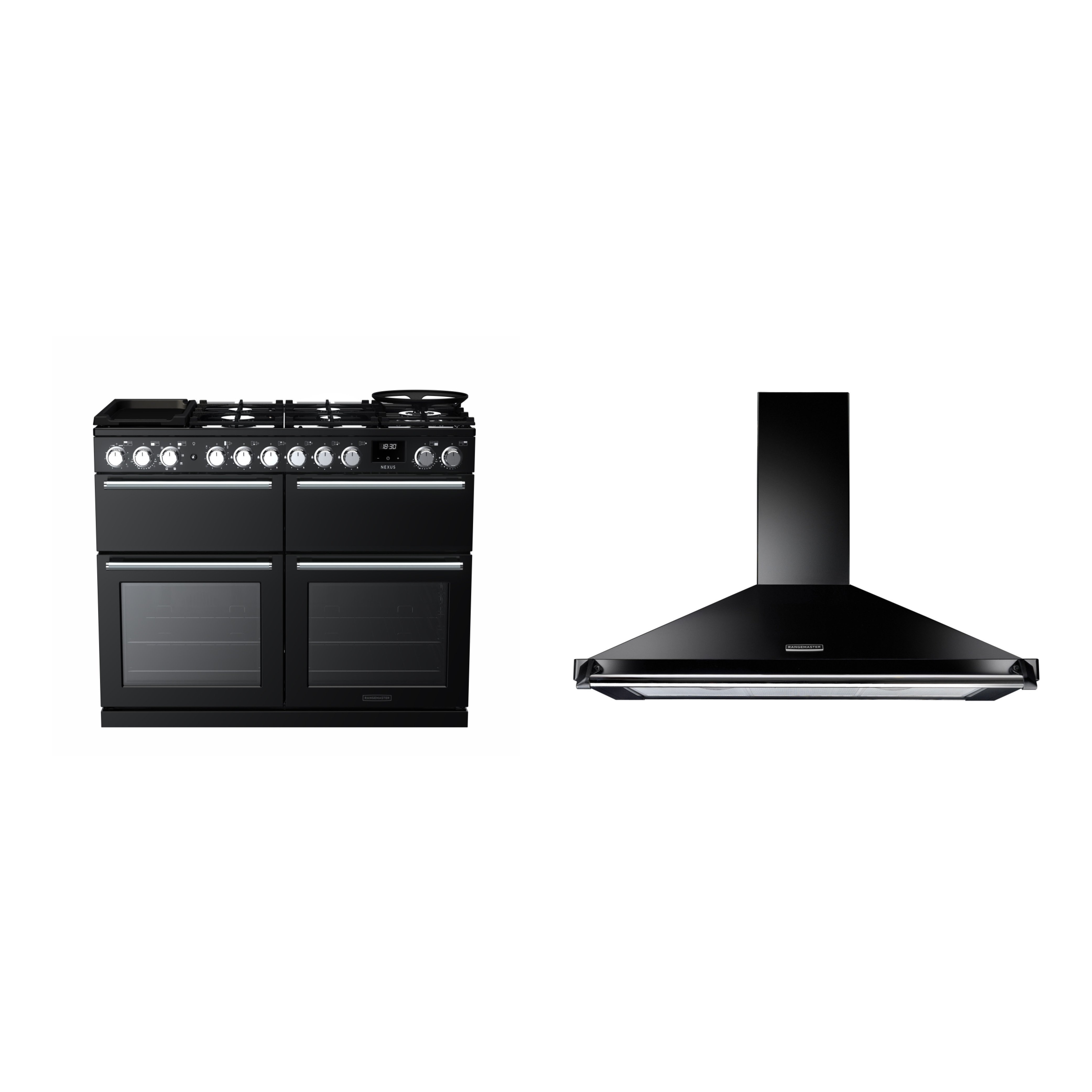 Rangemaster Nexus Dual Fuel Range Cooker & Hood Pack