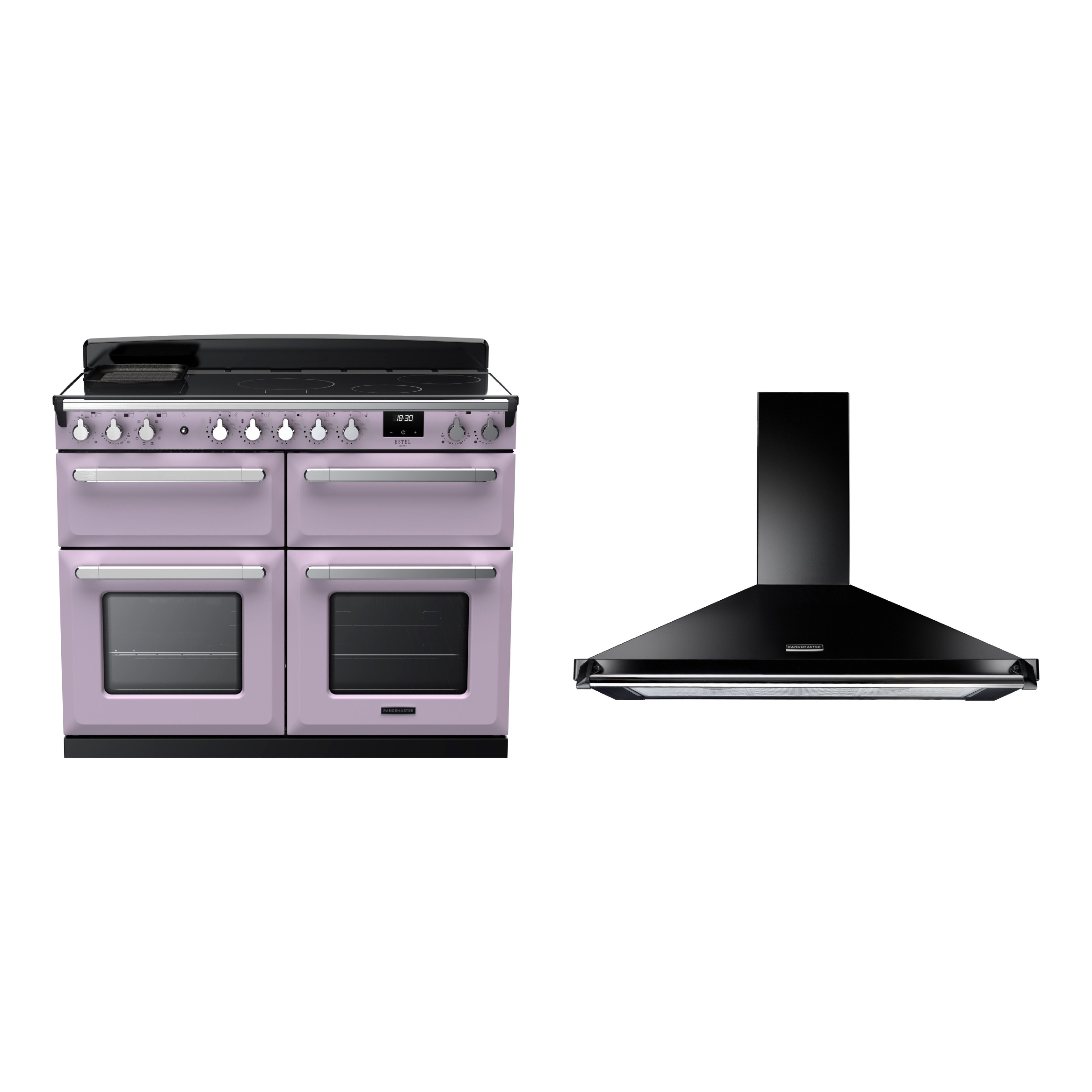 Rangemaster Estel Deluxe Induction Range Cooker & Hood Pack
