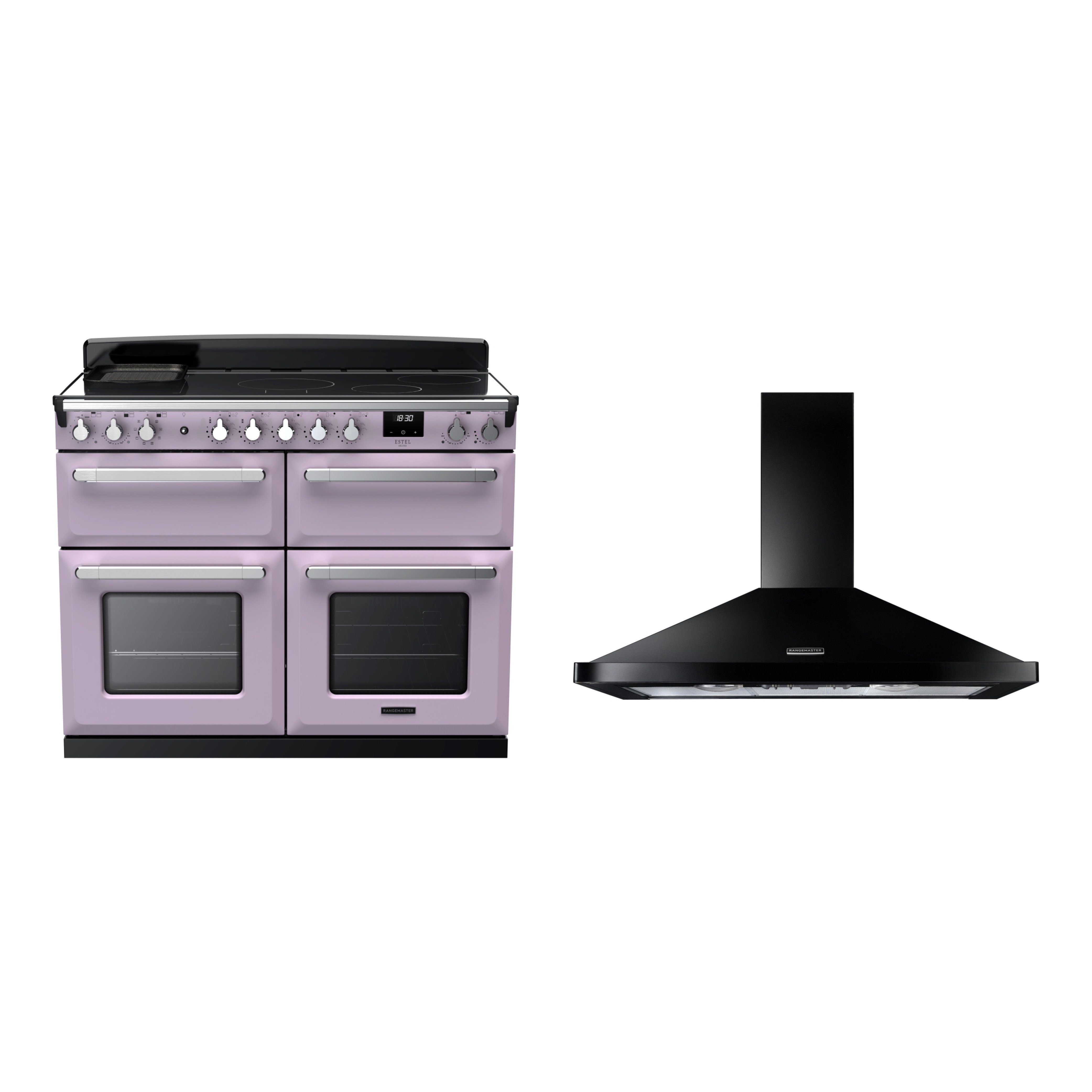 Rangemaster Estel Deluxe Induction Range Cooker & Hood Pack